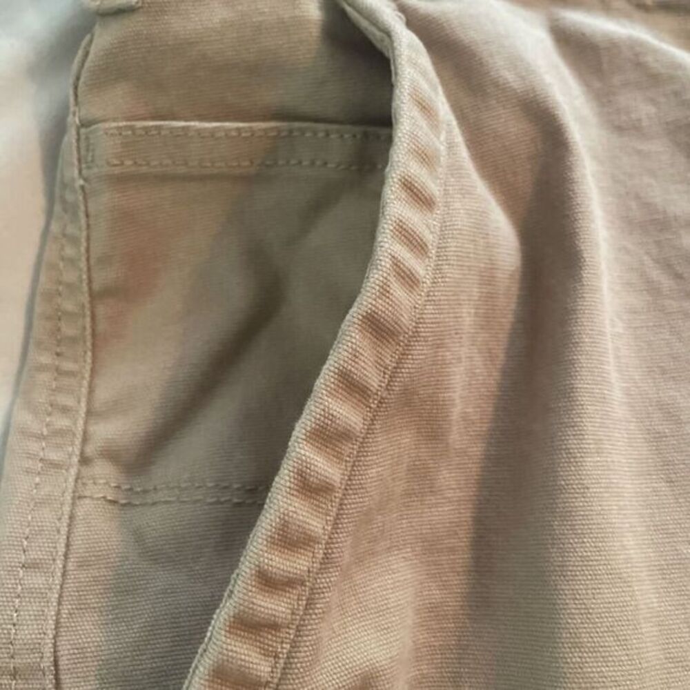 Eddie Bauer Men's Canvas Stretch Utility Pants Tan 38Wx32L classic fit - Picture 4 of 7